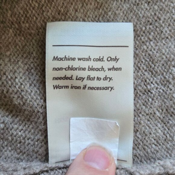 REI Cooperative Womens Medium Lambs Wool Crewneck Sweater Beige - Picture 8 of 8